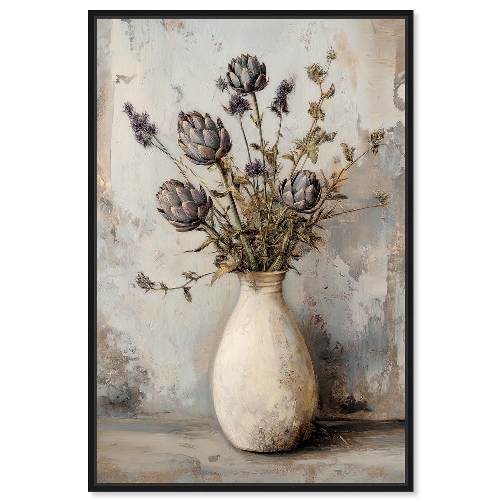 Artichoke Glory Canvas by Art Remedy