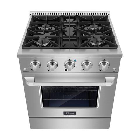 Empava 30 in. 4.2 cu. ft. Slide-in Gas Range with 4 Sealed Burners - 30"