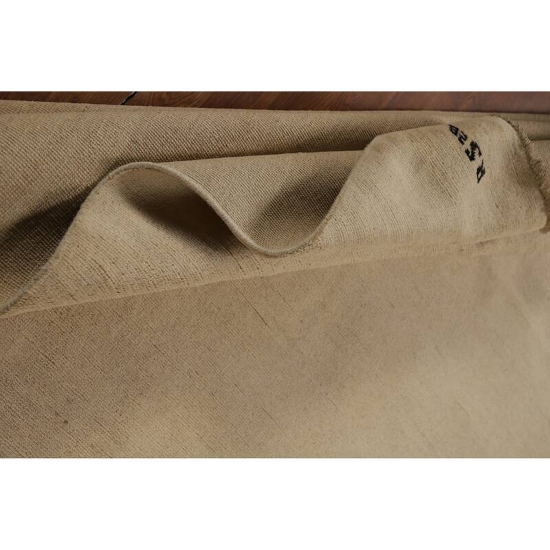 Solid Modern Gabbeh Oriental Rug Handmade Living Room Wool Carpet - 6'10" x 9'7"