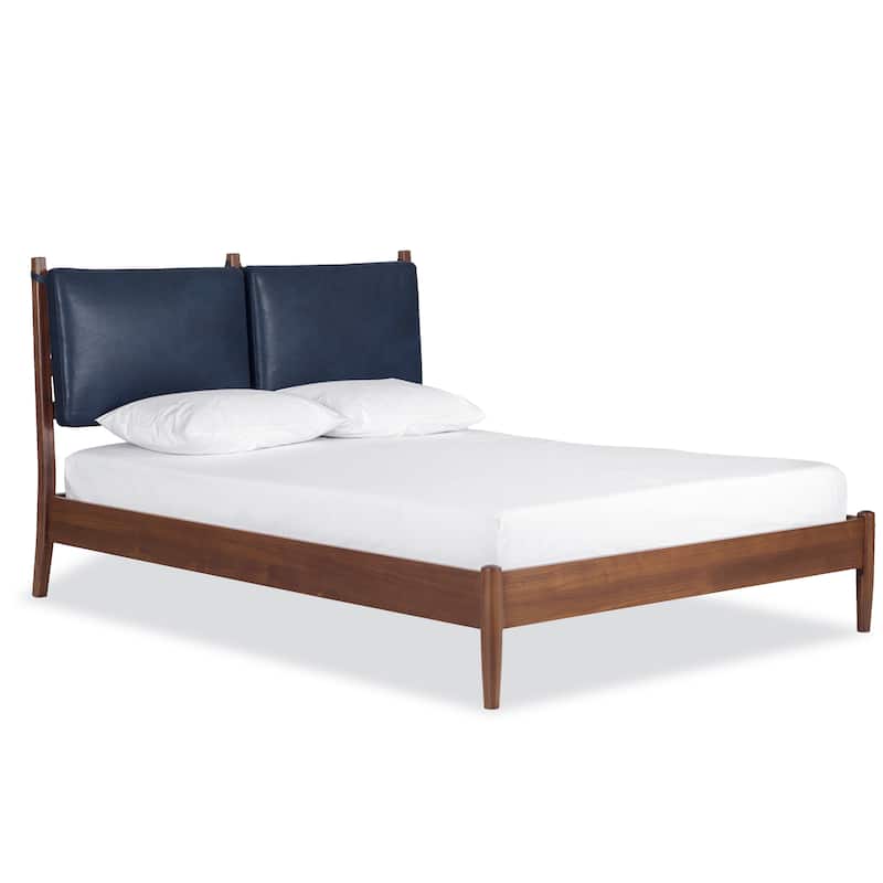 Poly & Bark Truro Bed Frame with Leather Cushions