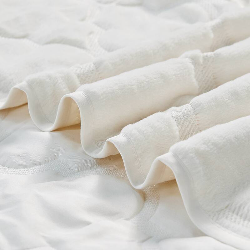 FauxFur Moroccan Design 7-piece Embroidered Quilt Set