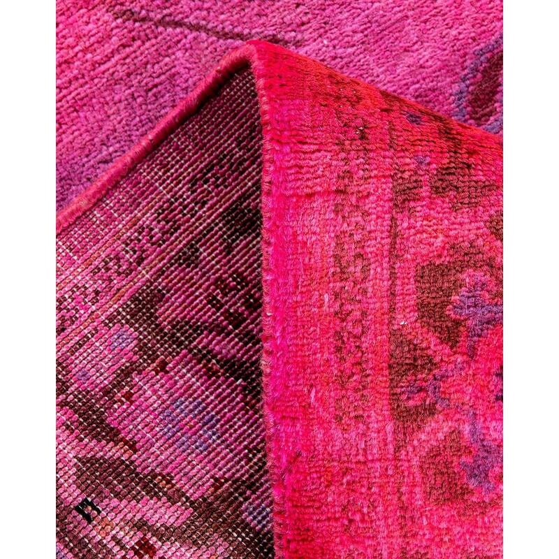 Vibrance, One-of-a-Kind Hand-Knotted Area Rug - Pink, 2' 7" x 13' 10" - 2' 7" x 13' 10"