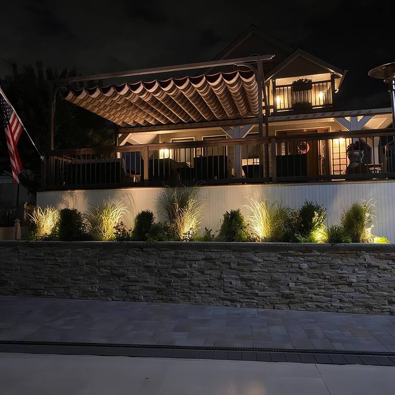 6 Pack Commercial Grade 6W LED In-Ground Well Lights, 3000K Warm White