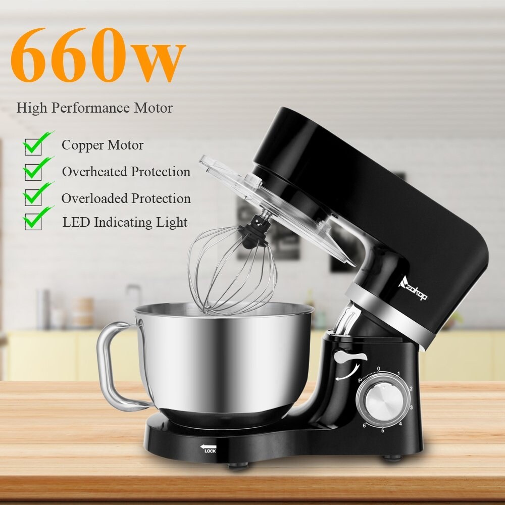 ⑧ 道楽　dowluck 5.8Qt 660W 6-Speed Tilt-Head Stand Mixer, Kitchen Electric