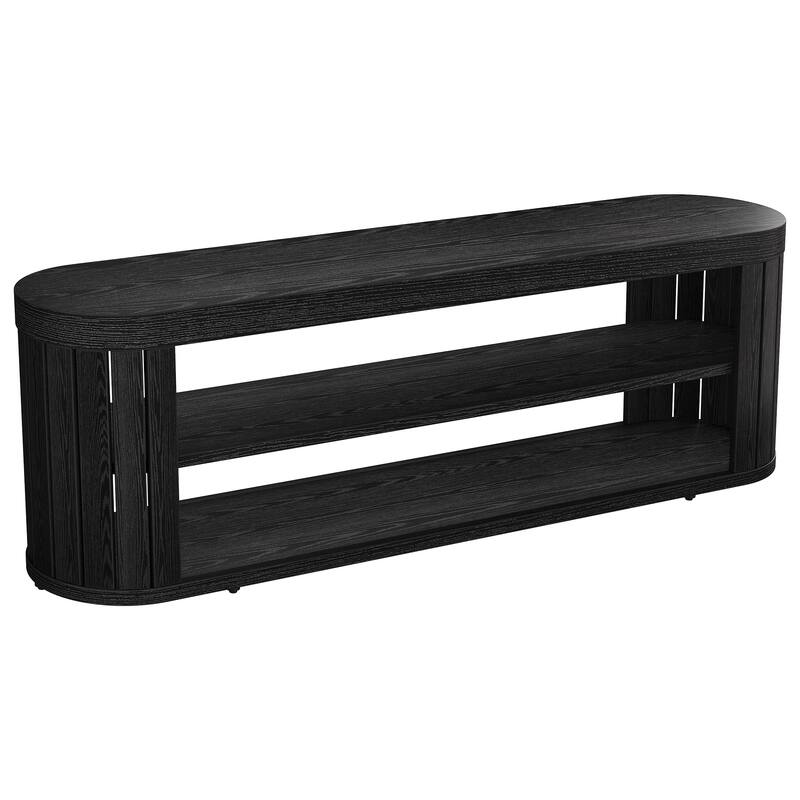 TV Stand, Storage Shelf Media Console, Living Room Bedroom Entertainment Center Accent Television Stand