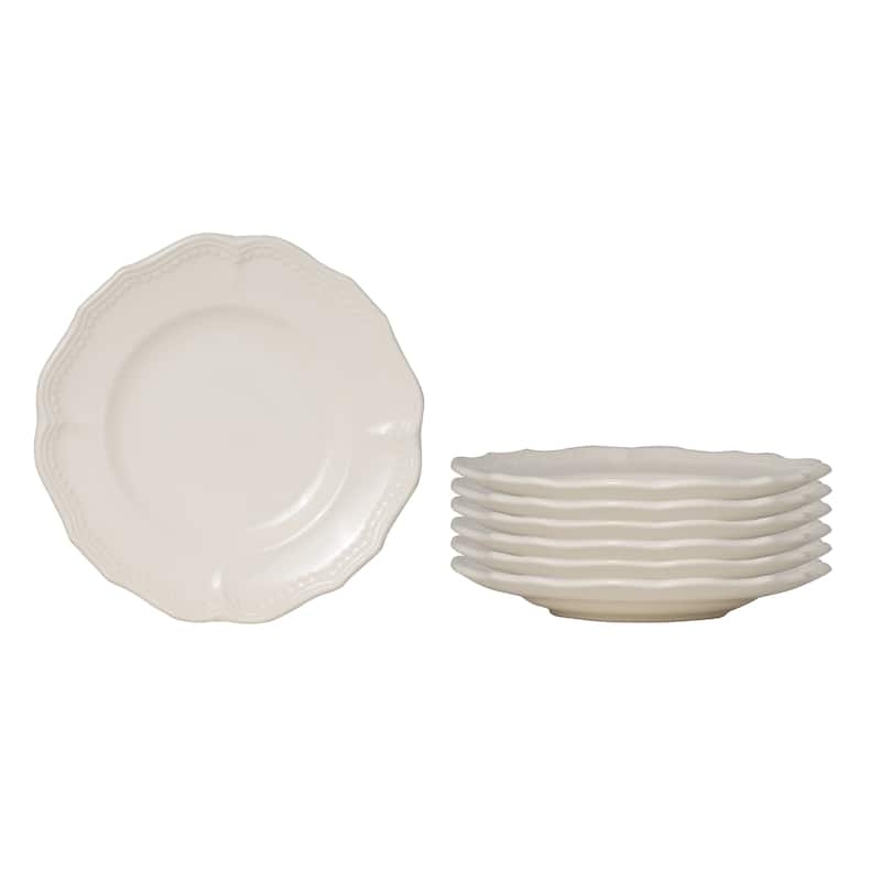 Red Vanilla Classic White Bread and Butter Plate Set of 6