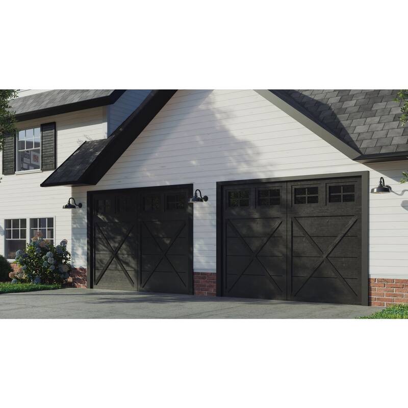 Cedar Springs Black One-Light Extra-Large Wall Lantern - 14.240" x 24.770" x 15.310"