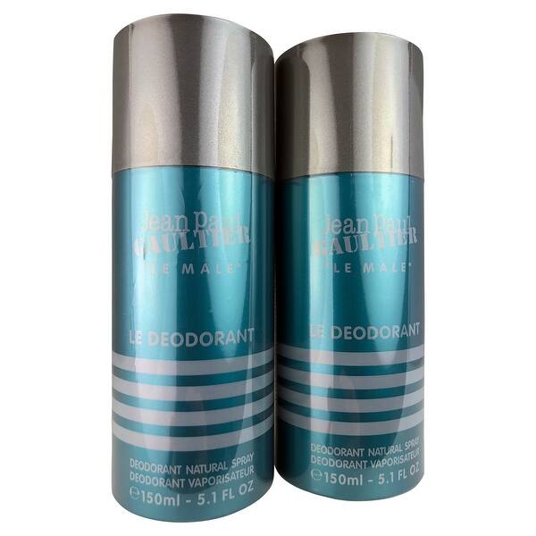 Shop Jean Paul Gaultier Le Male Deodorant Natural Spray For Men Duo 5 1 Oz Each By Parfums Jean Paul Gaultier Two Overstock 31951551