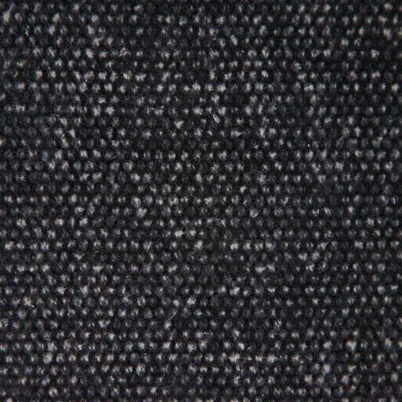 Power Loomed Solid Cotton Throw Pillow Cover - 20" - Jet Black