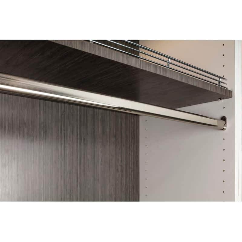 Hardware Resources 1-3/16"H x 19/32"W x 8'L Oval Steel Closet Rod -