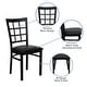 preview thumbnail 3 of 25, Window Back Metal Restaurant Chair - 16.75"W x 20"D x 36.5"H - 16.75"W x 20"D x 36.5"H