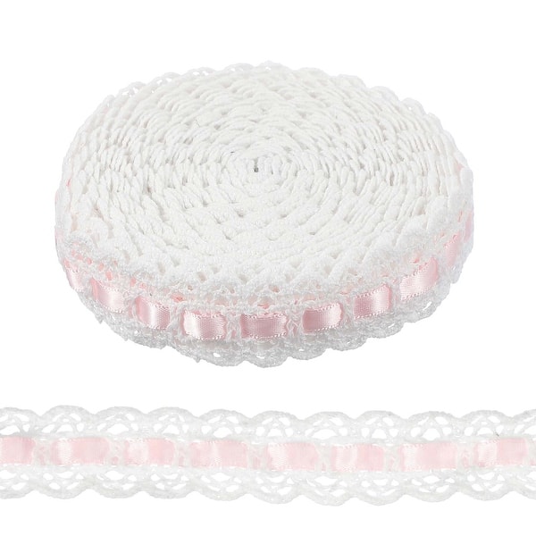 Eyelet Lace Trim, Crochet Lace Trim Floral Embroidered Ribbons for Sewing  Dress Apron Pillow Clothes Bag Decoration - 5 yards - Bed Bath & Beyond -  43488069