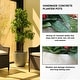 preview thumbnail 49 of 59, Kante 18 Inch Dia Round Concrete Planter, Indoor Outdoor Large Plant Pot
