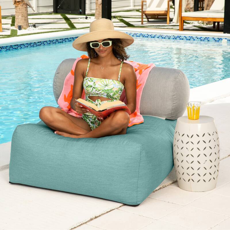 Jaxx Tybee Sunbrella Bean Bag Patio Chair - Breeze