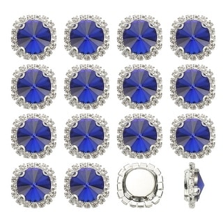 Rhinestone Buttons, Flatback Sew on Rhinestones with Crystals Glass ...
