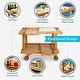 preview thumbnail 4 of 12, Cambridge Casual Mozaic Teak Wood Outdoor Bar Cart