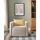 preview thumbnail 5 of 5, Dack Contemporary Fabric Upholstered Accent Chair by Furniture of America