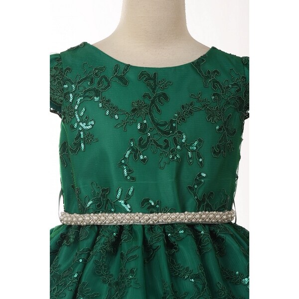 hunter green flower girl dresses