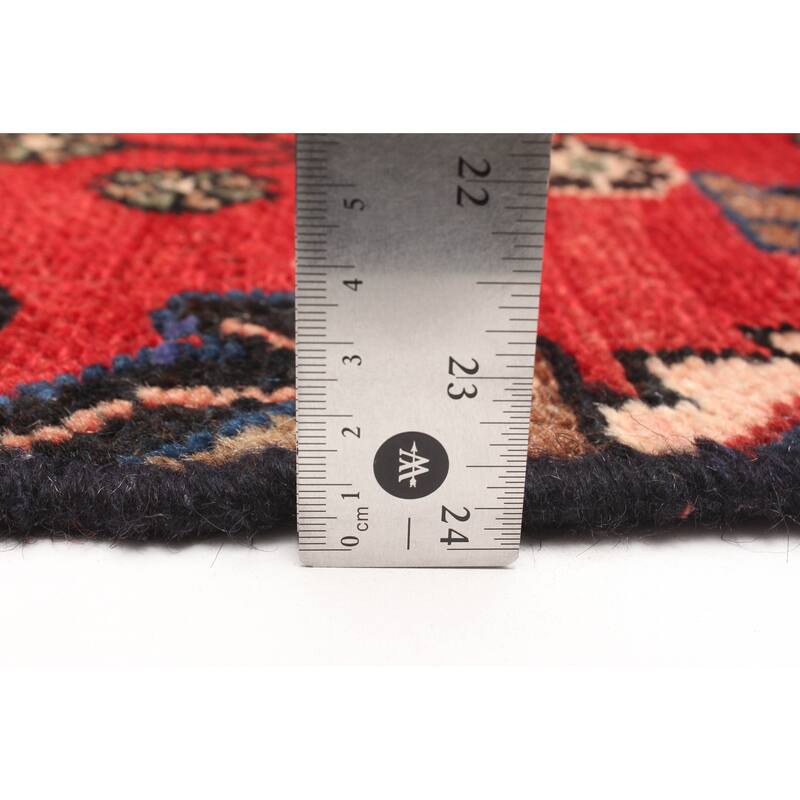 ECARPETGALLERY Hand-knotted Andelz Red Wool Rug - 2'2 x 9'7