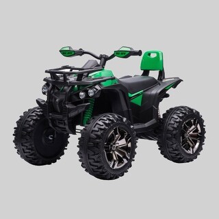 12V Electric Kids ATV, 4-Wheeled Ride-On with Music, LED Headlights, Wide Wheels, For Boys and Girls