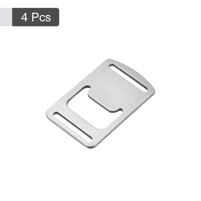 4pcs Stainless Steel Beer Bottle Cap Credit Card Bottle Opener 2" Long Silver