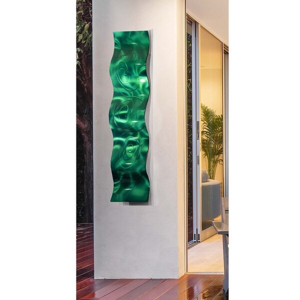 Statements2000 3D Metal Wall Art Accent Wave Sculpture Modern