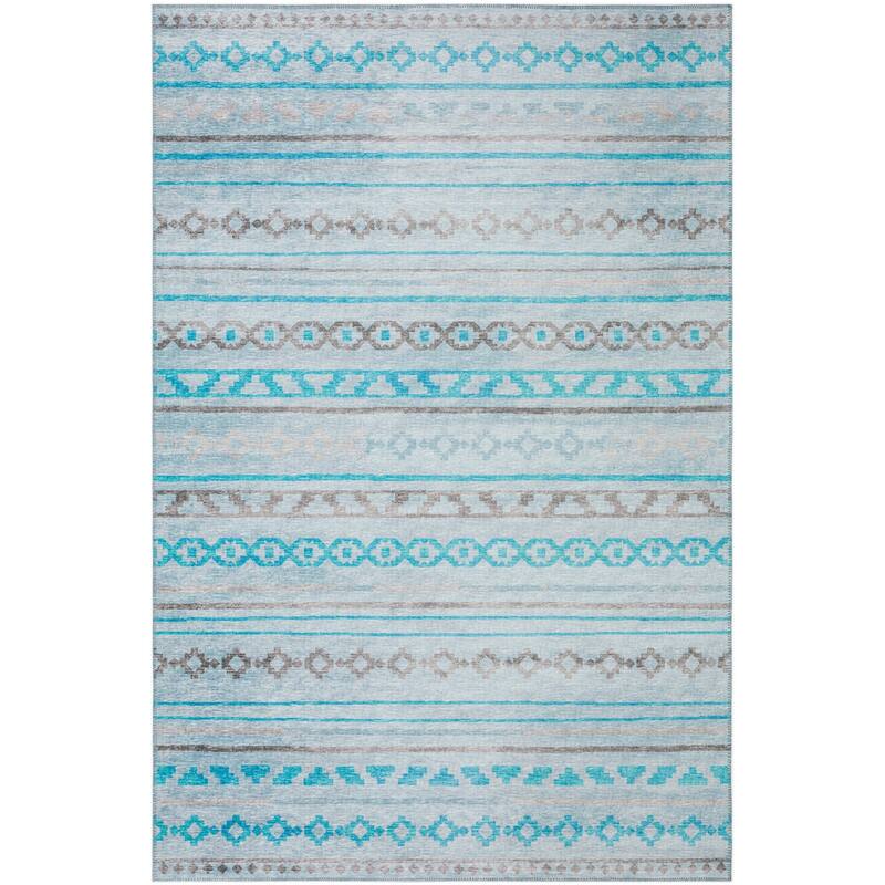 Indoor/ Outdoor Addison Yuma Southwest Striped Washable Area Rug
