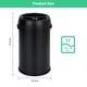 preview thumbnail 13 of 28, 17 Gallon/65 Liter Stainless Steel Trash Can, Round Trash Can