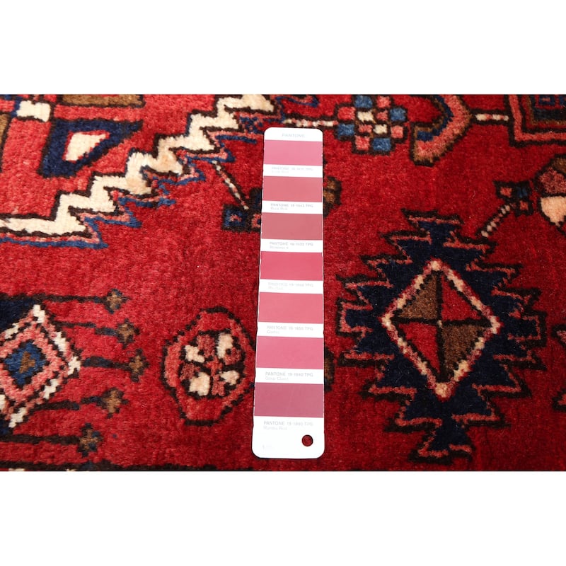 ECARPETGALLERY Hand-knotted Konya Anatolian Red Wool Rug - 3'8 x 10'10