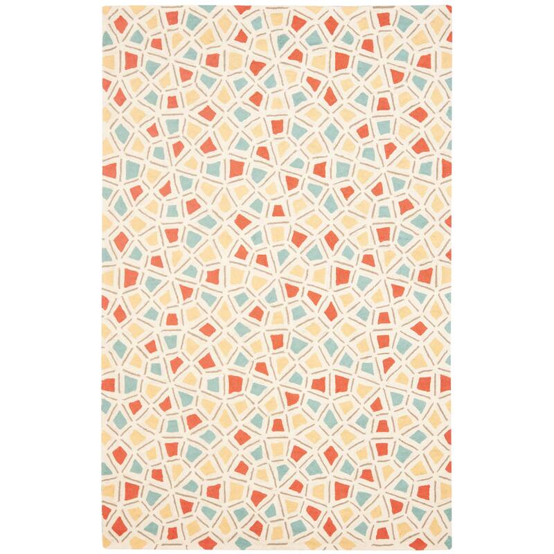 Martha Stewart by SAFAVIEH, Spring Wheel Mosaic Cotton Rug