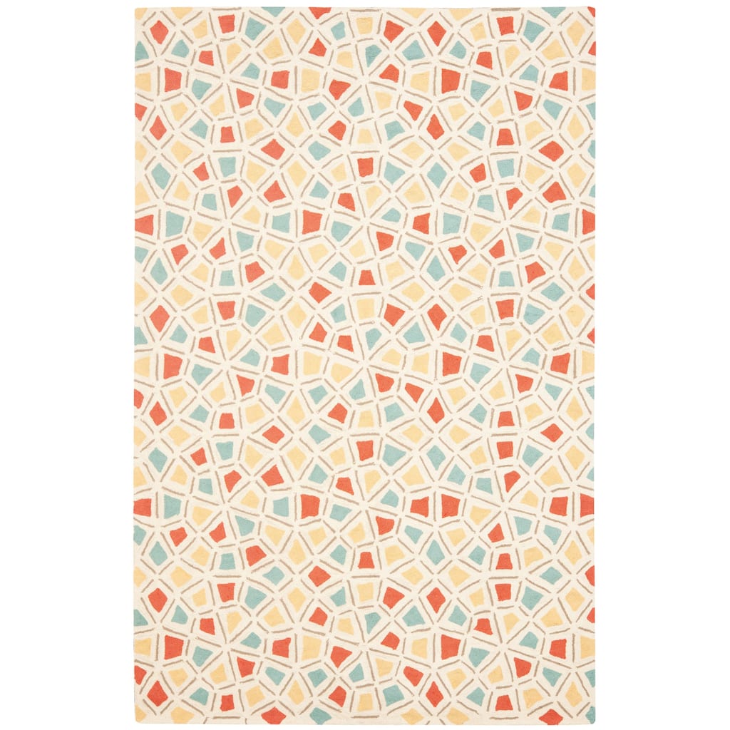 Martha Stewart by SAFAVIEH, Spring Wheel Mosaic Cotton Rug