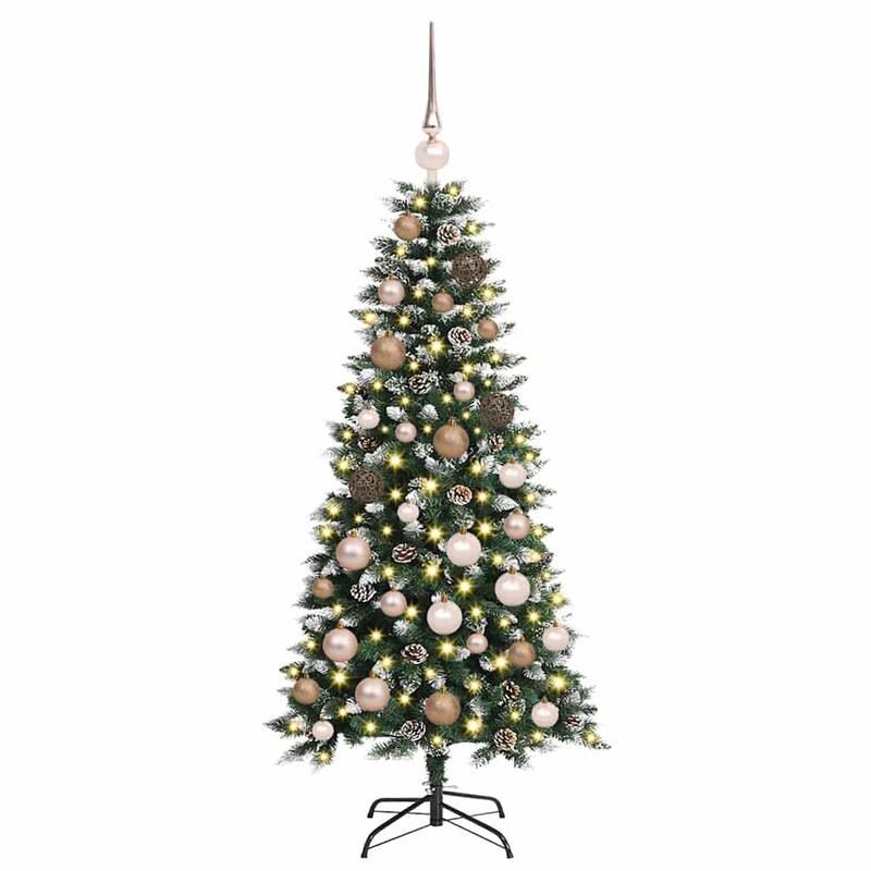 vidaXL Artificial Christmas Tree with 150 LEDs Green