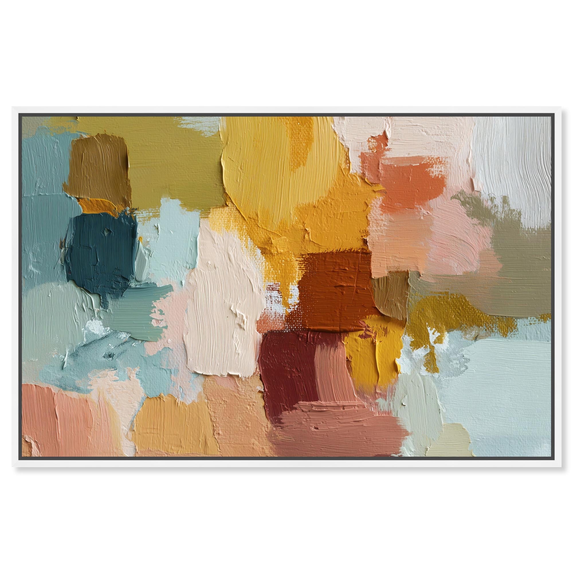 Urban Patchwork III Abstract Wall Art Canvas Print by Art Remedy