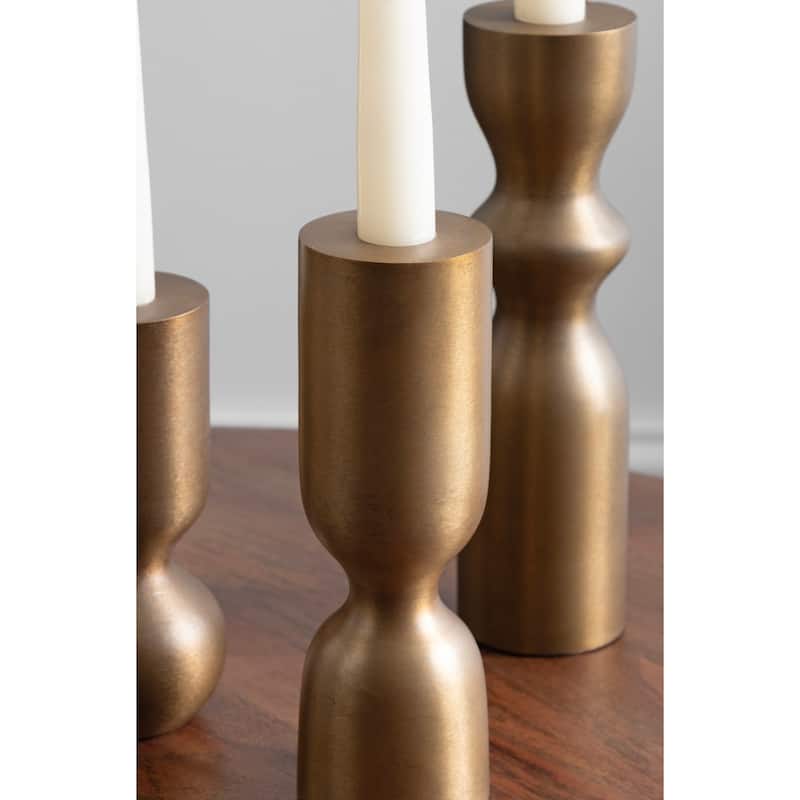 Kate and Laurel Pico Taper Candle Holder Set