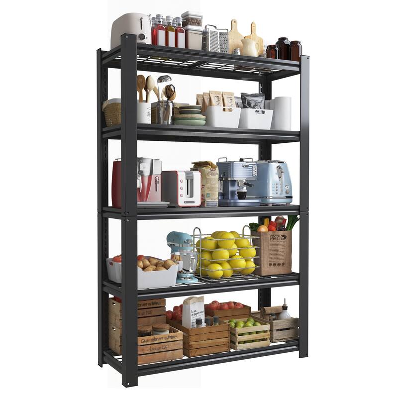 Versatile Heavy-Duty Metal Shelving for All Storage Needs, Enhancing Organization