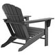 preview thumbnail 56 of 96, Altura Classic Outdoor Eco-Friendly All Weather Adirondack Chairs with Side Table (3-Piece Set)