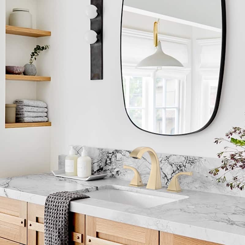Vanityfair Double Handles Widespread Bathroom Faucet with Drain Assembly