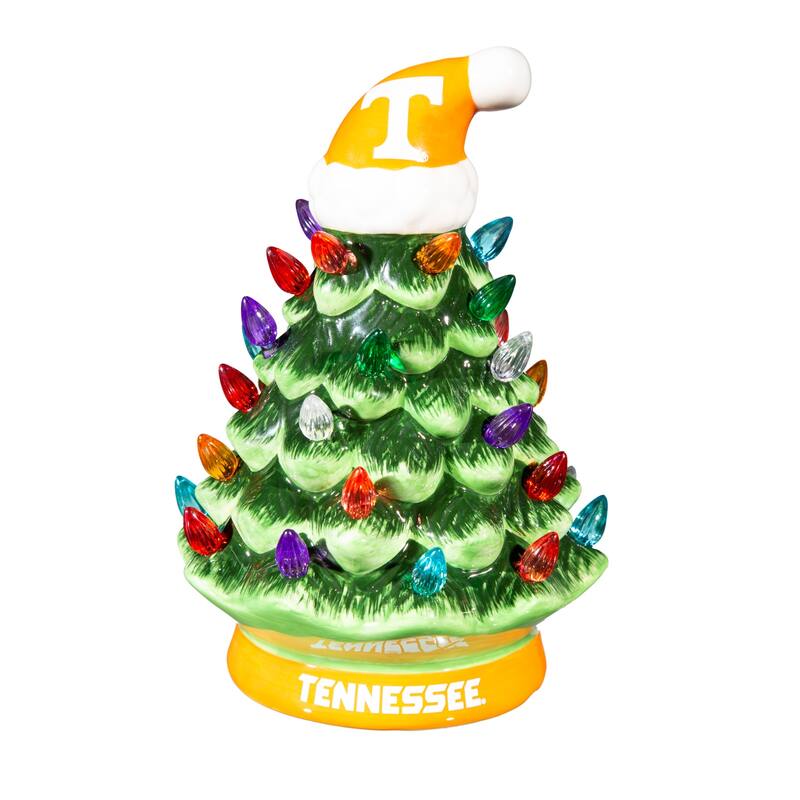 8" LED Ceramic Tabletop Christmas Tree, University of Tennessee
