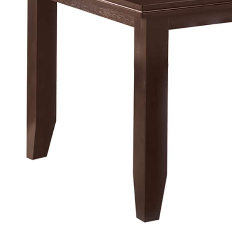 Rectangular Semi-Formal Wooden Dining Table, Cappuccino Brown