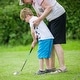 preview thumbnail 3 of 21, Junior Complete Golf Club Set Right Hand with Rain Hood for Kids - 8.5" x 5.5" Blue
