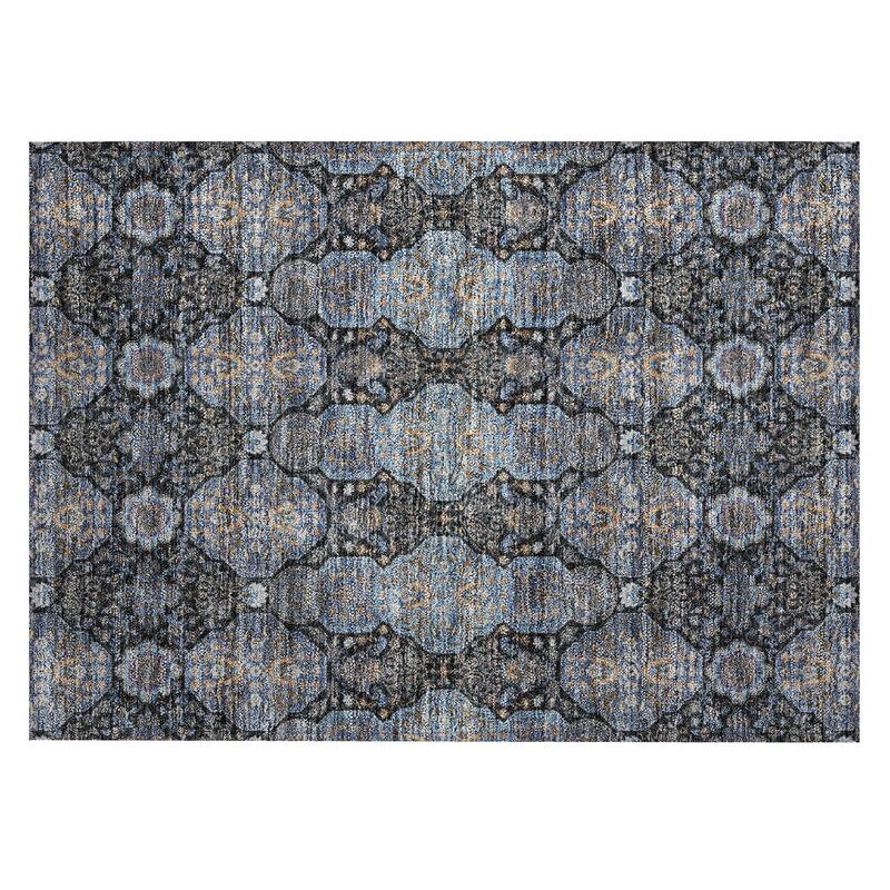 Machine Washable Indoor/ Outdoor Global Budden Chantille Rug