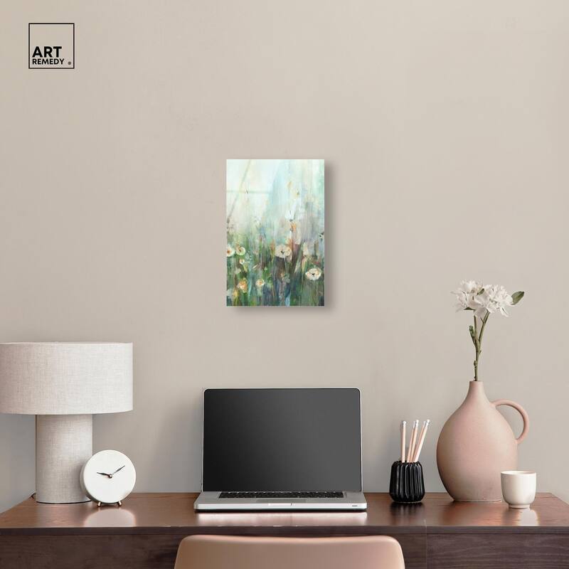 Harmony Green II Acrylic by Art Remedy, Ready to Hang