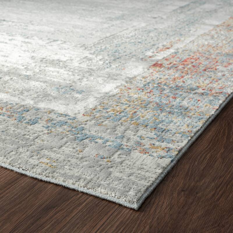 Dalton Sterling/Multi Abstract Area Rug