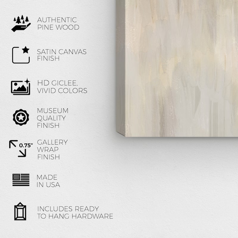 Wynwood Studio Canvas Abstract Two Garlics Pink and Cream White Rustic Wall Art Canvas Print