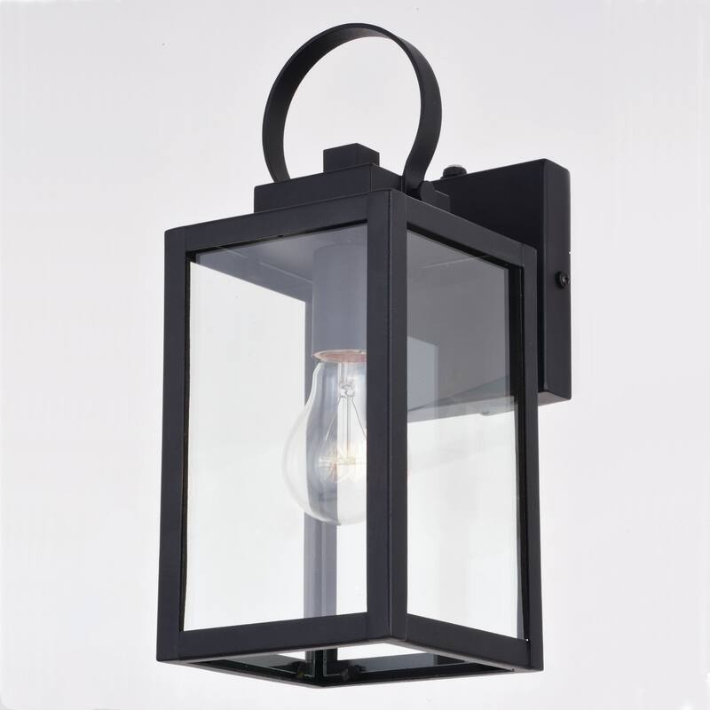 Bellevue Norah 12" Tall Outdoor Wall Sconce with Clear Glass Shade