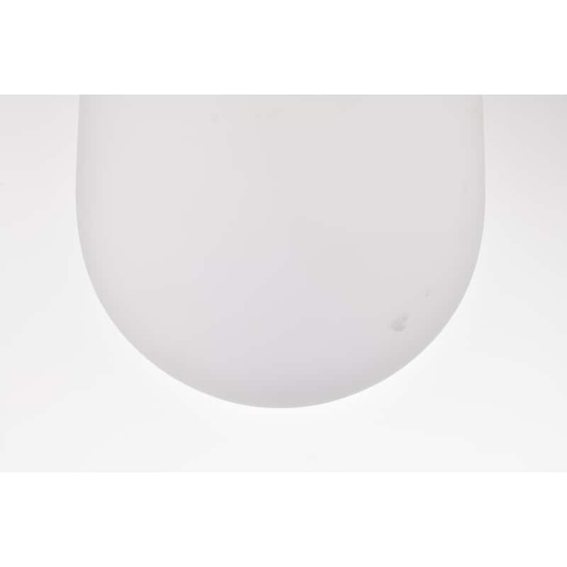 Palmella Brass and Frosted Glass Pendant Ceiling Lamp