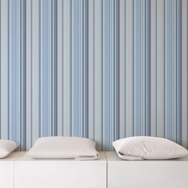 Galerie Wallcoverings Global Fusion Multi-Stripe Non-woven Matte Wallpaper Roll