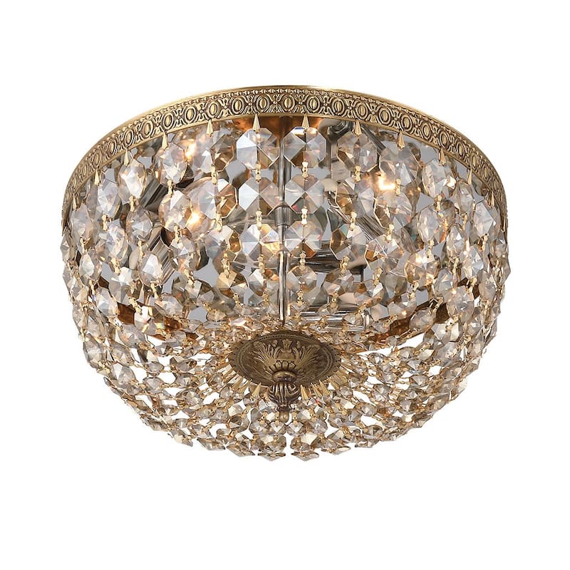 Crystorama Lighting Group 712-GT-MWP Ceiling Mount 3 Light 12" Wide