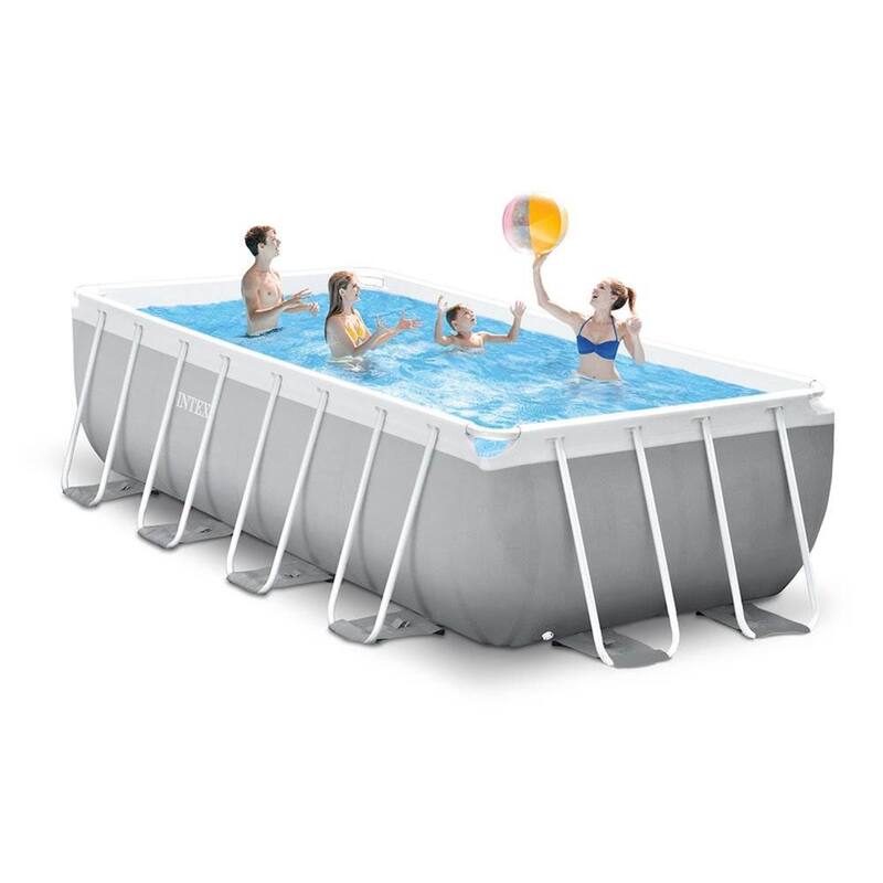 Intex 16' x 42" Prism Frame Rectangular Above Ground Swimming Pool Set w/ Canopy - 184.24