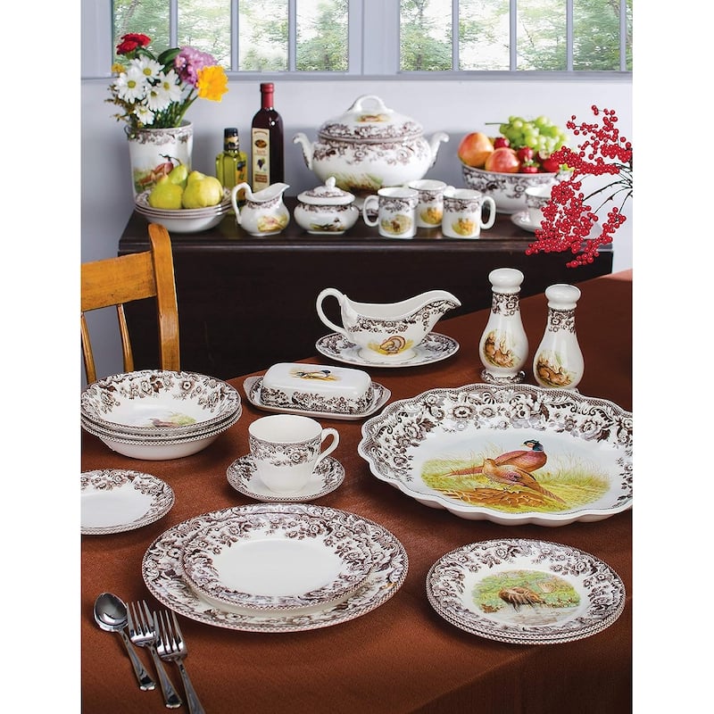 Spode Woodland Luncheon Duck Motif Plate